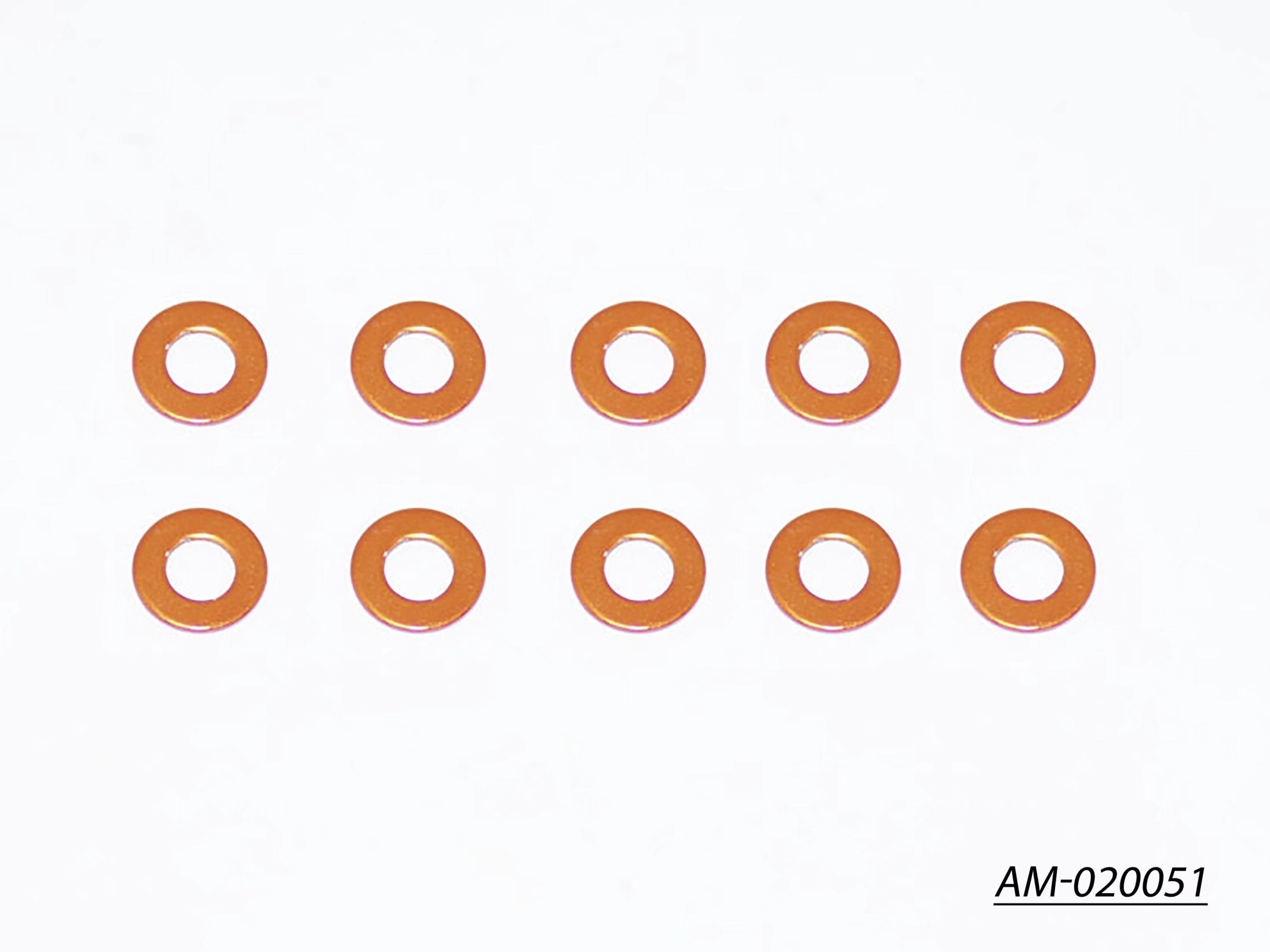 Arrowmax Accessories AM-020051 cales alu 3x6x0.5 orange lot 10