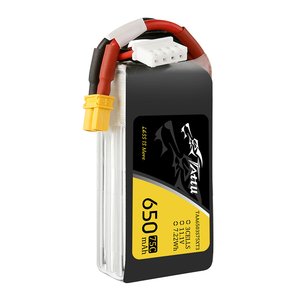 Tattu 650mAh 3S 75C batterie LiPo XT30 11,1V