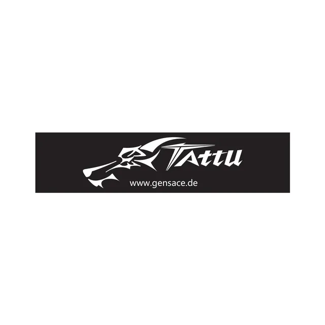 Tattu banderole 4 m noir blanc déco stand