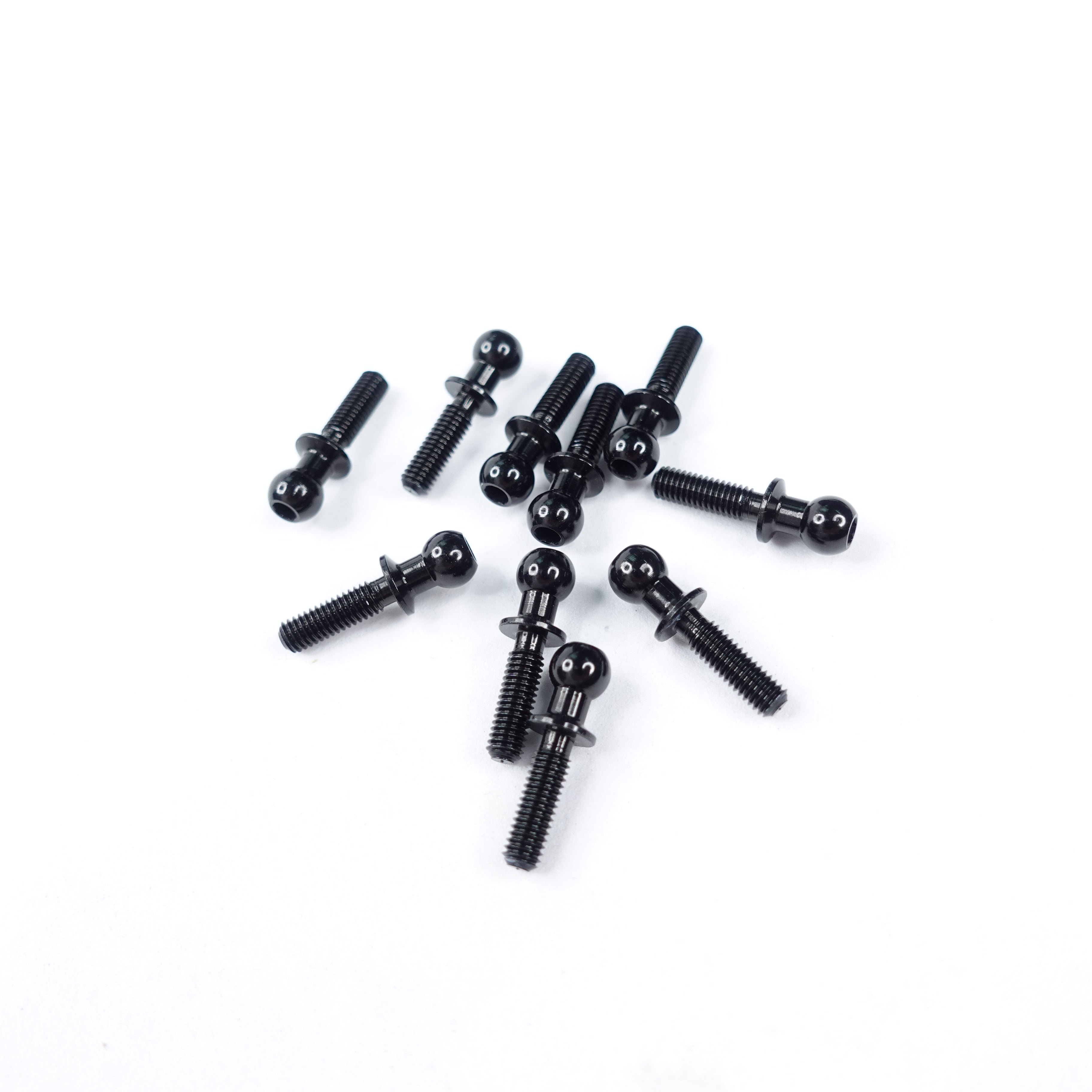 3Racing Parts Rotule Alu 4.8mm L10 Noir x10
