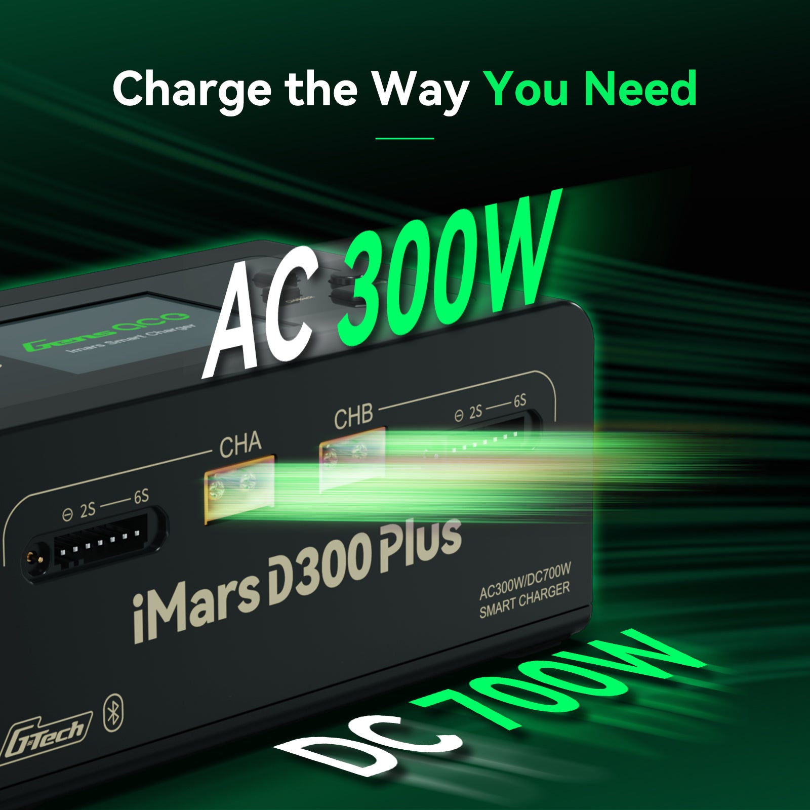 Gens Ace iMars D300 Plus chargeur 2x16A AC/DC blanc