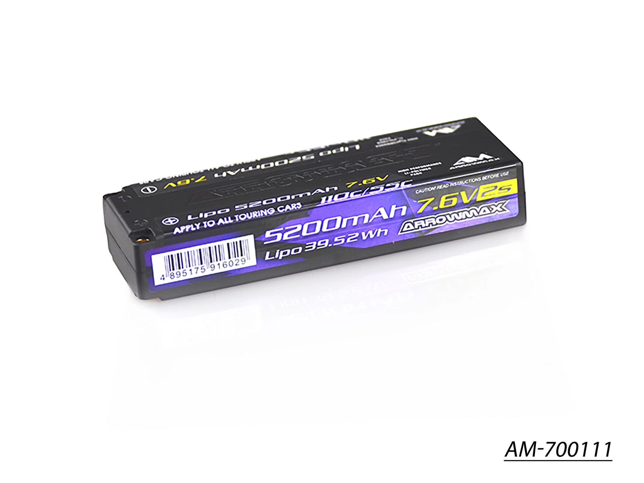 Arrowmax AM-700111 batterie Lipo 2S 5200mAh 7.6V 55C