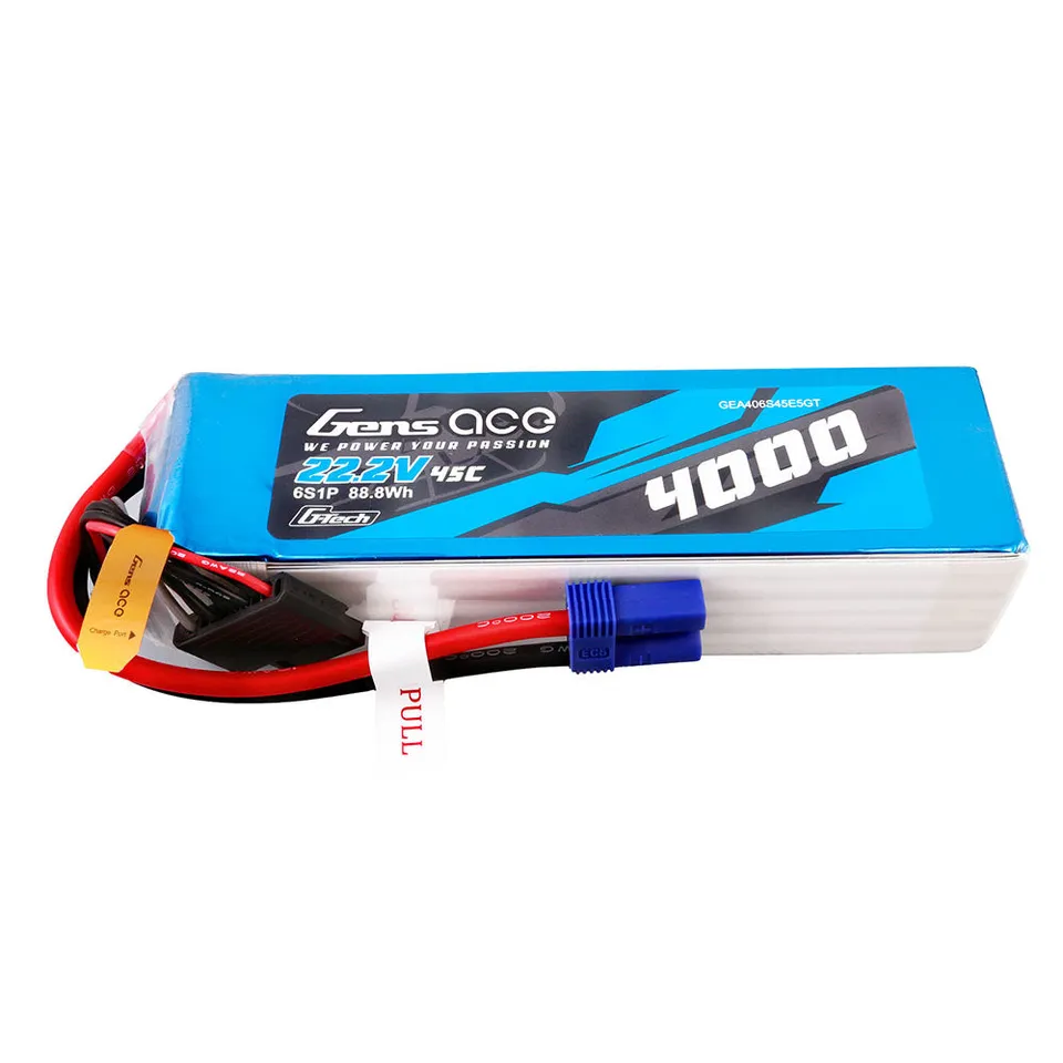 Gens Ace Air Classic 4000mAh 6S 45C batterie LiPo EC5