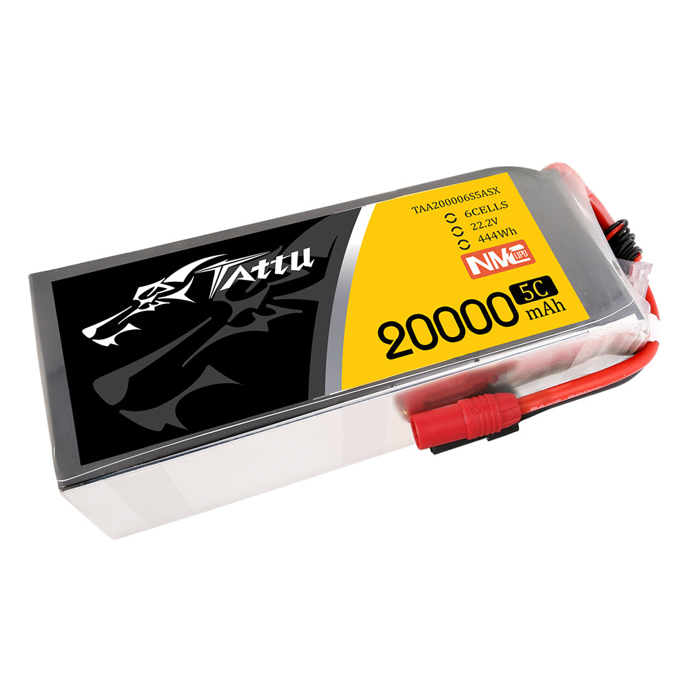 Tattu Semi-Solid 20000mAh 6S batterie LiPo 5C AS150 XT150