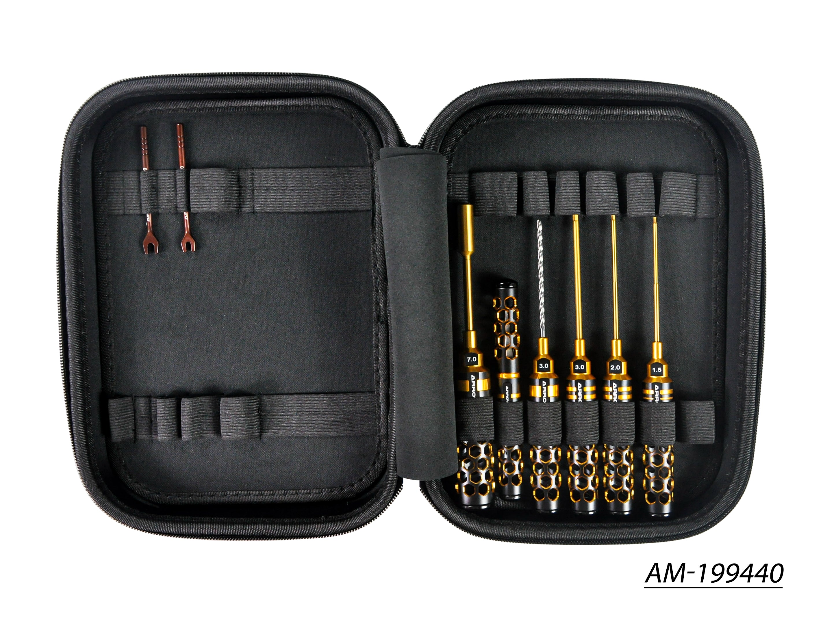 Arrowmax Toolset Touring 1/10 8 pcs sac AM-199440 Black Golden