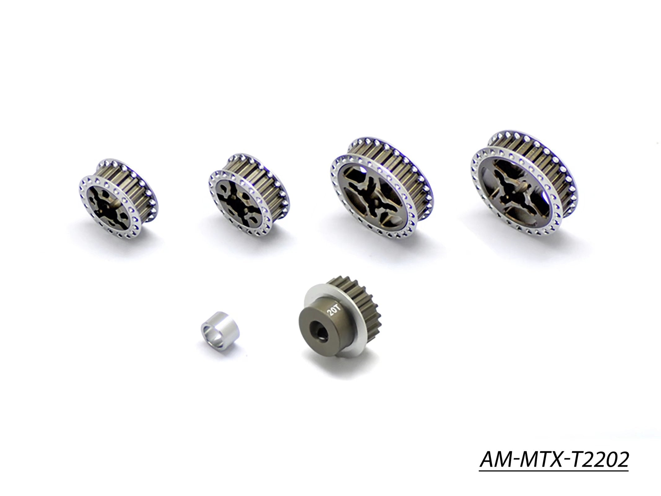 Arrowmax Poulie Set Mugen alu 7075 Hard AM-MTX-T2202