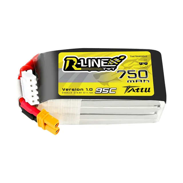 Tattu R-Line 750mAh 4S 95C 14.8V batterie FPV XT30