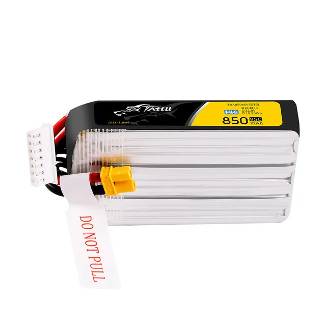 Tattu 850mAh 6S batterie LiPo HV 95C XT30 FPV Classic