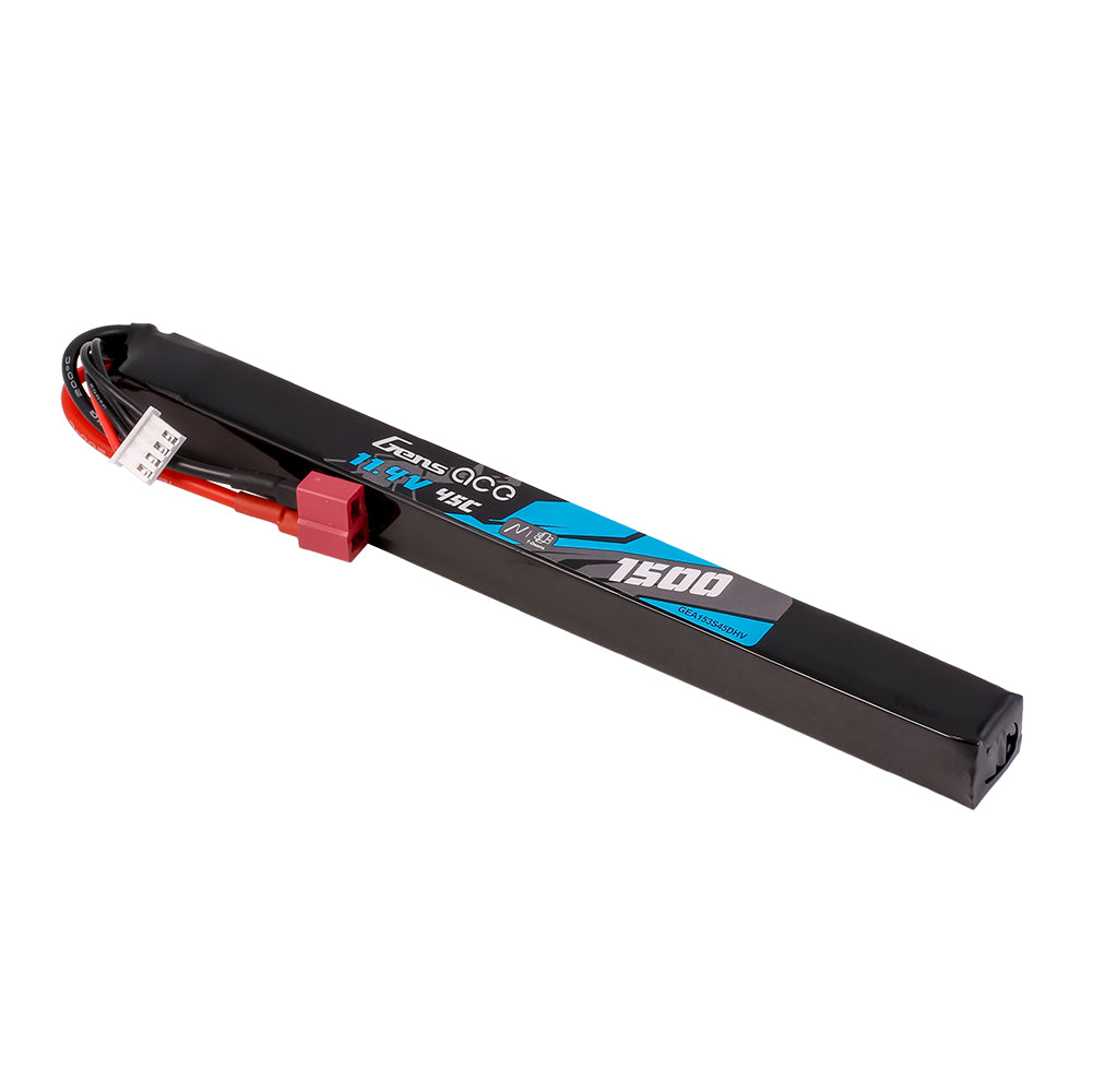 Gens Ace 1500mAh 3S 11.4V HV Batterie airsoft Deans