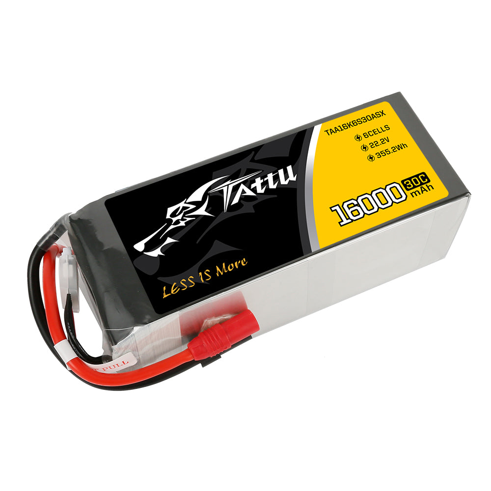 Tattu UAV 16000mAh 6S 30C Batterie LiPo AS150 XT150