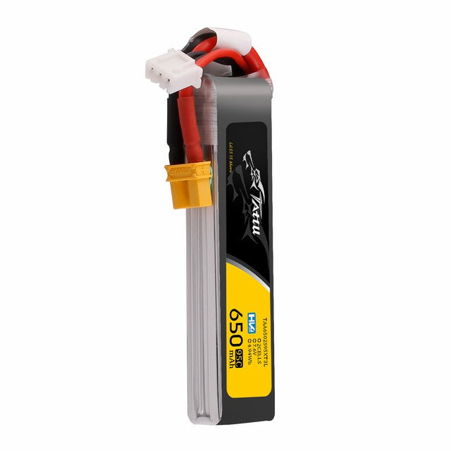 Tattu 650mAh 2S 95C batterie LiPo HV XT30 7,6V