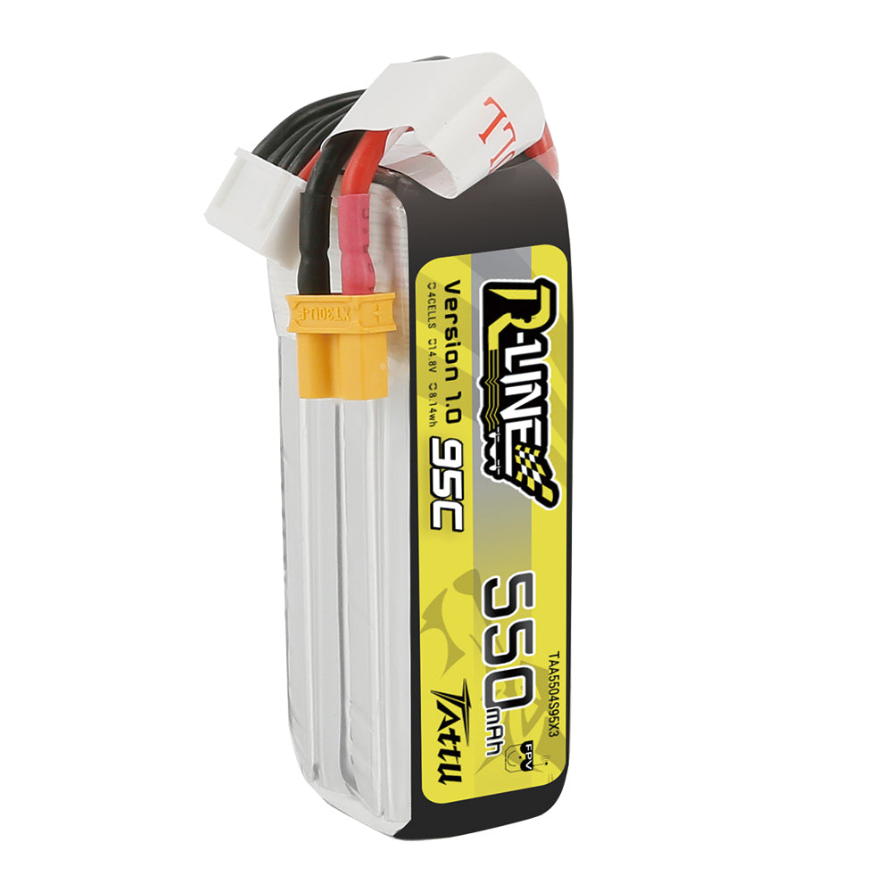 Tattu R-Line 550mAh 4S 95C batterie LiPo 14.8V XT30