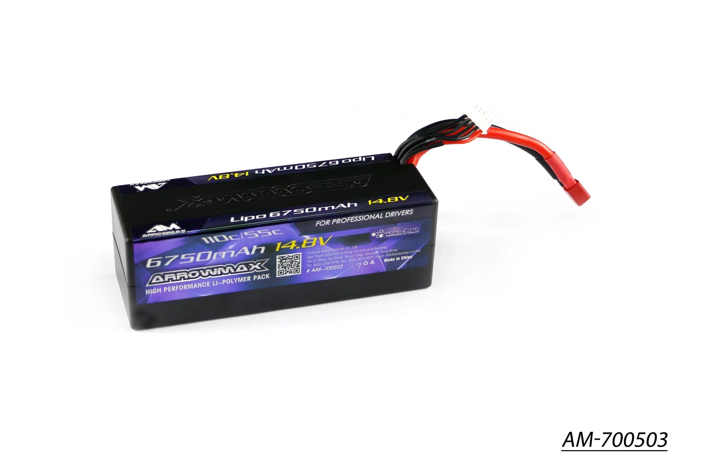 Arrowmax 4S LiPo AM-700503 batterie 6750 mAh 14.8V 55C