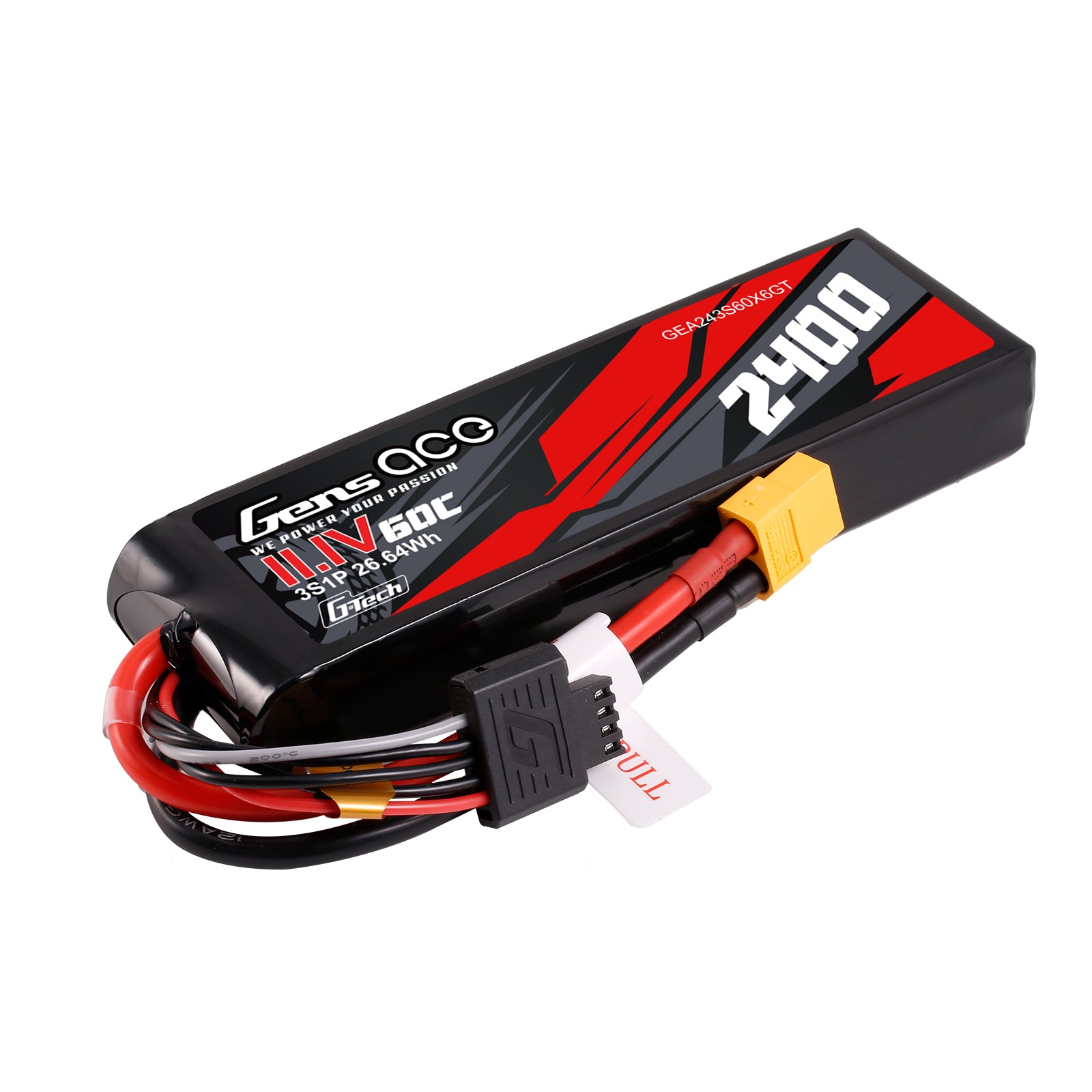 Gens Ace Car Classic 2400mAh 3S 60C 11.1V Batterie XT60