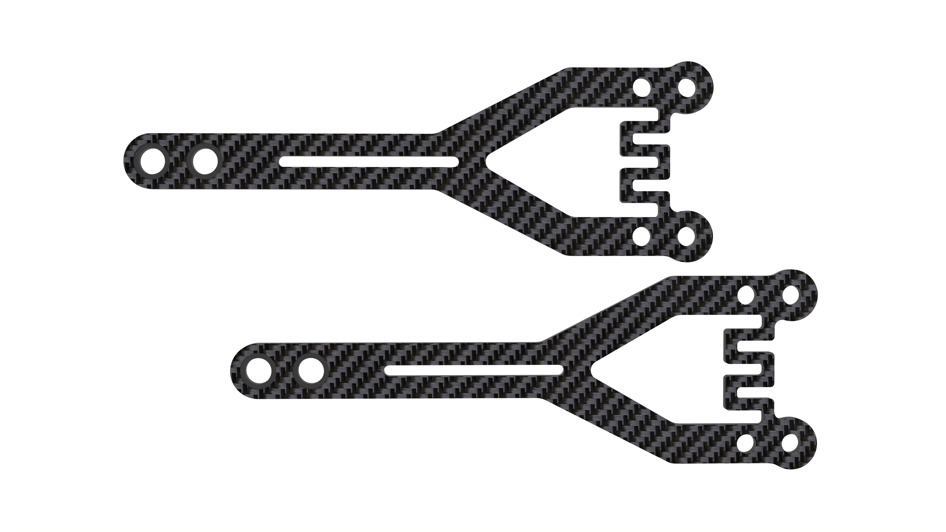 3Racing Cero SAK-Z125A Platine supérieure 1.6mm C-FRP x2