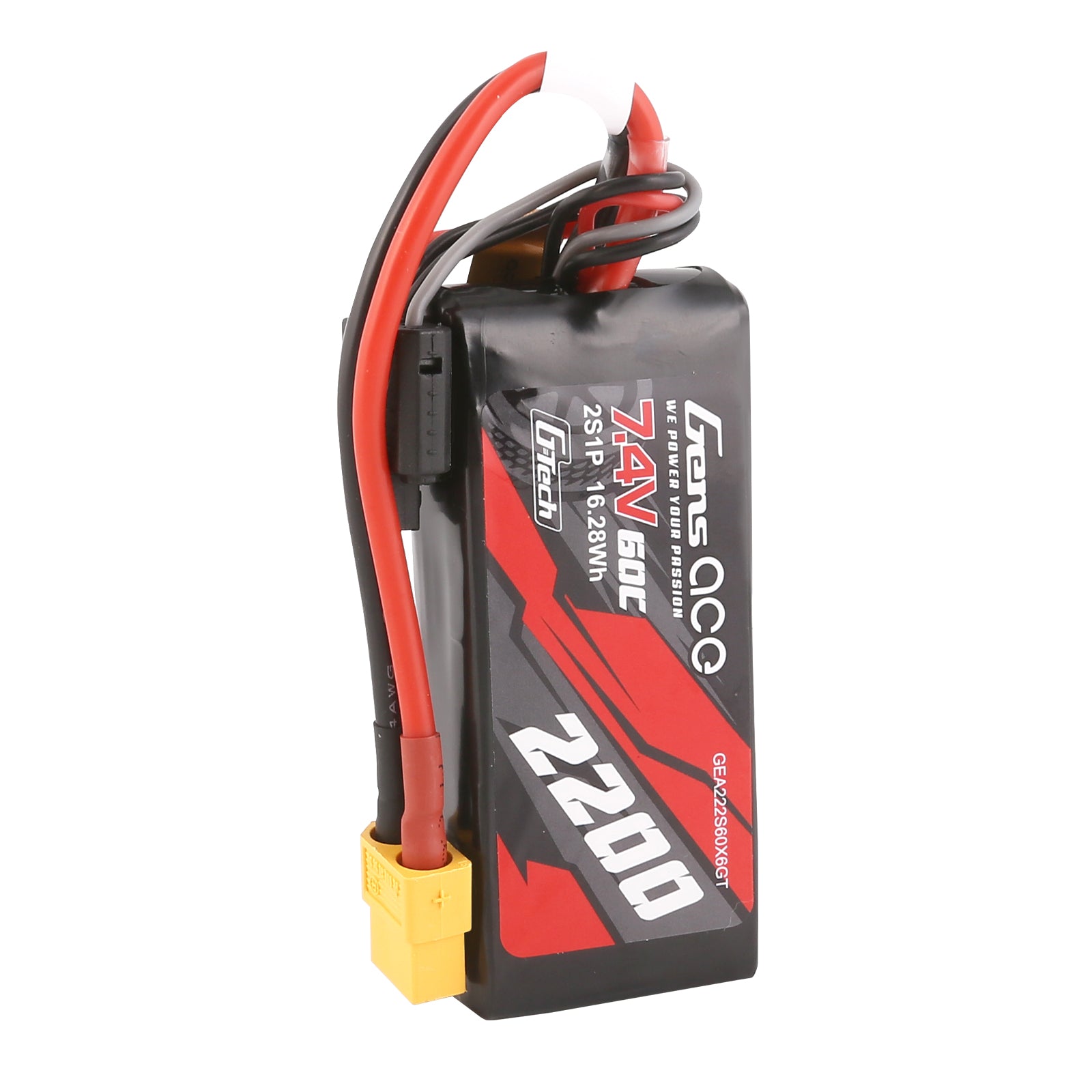 Gens Ace Car Classic 2200mAh 2S 60C batterie LiPo XT60