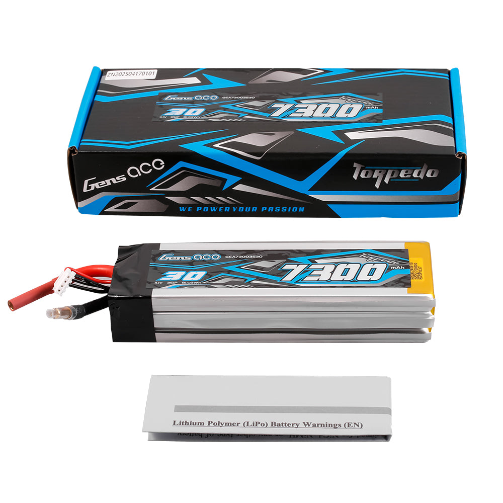 Gens Ace 7300mAh 3S 30C batterie LiPo bateau