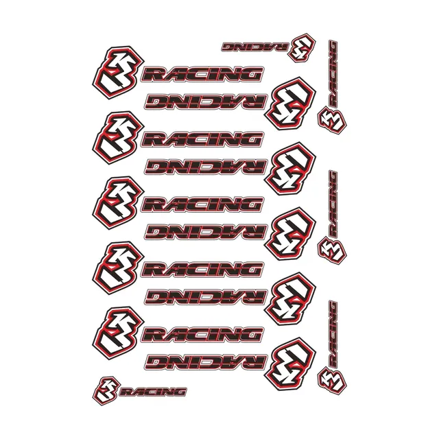 3Racing 3RAD-SK13 stickers crystal décal