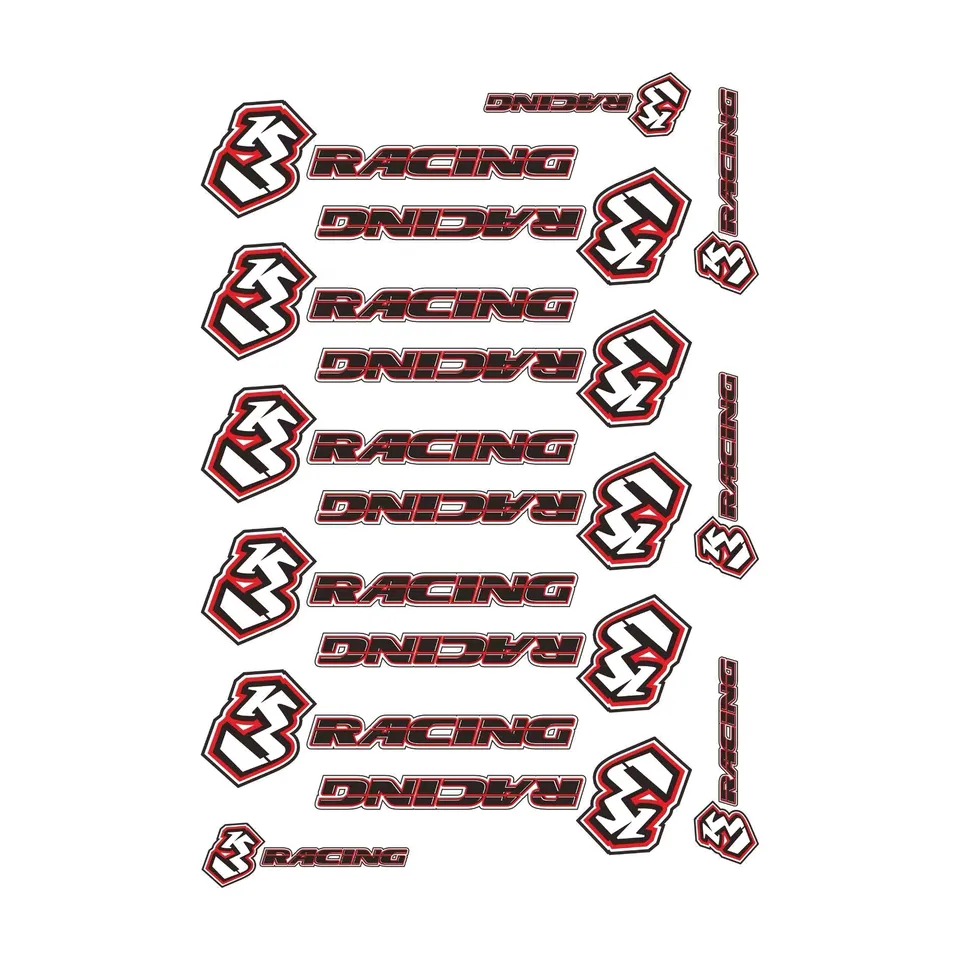 3Racing 3RAD-SK13 stickers crystal décal