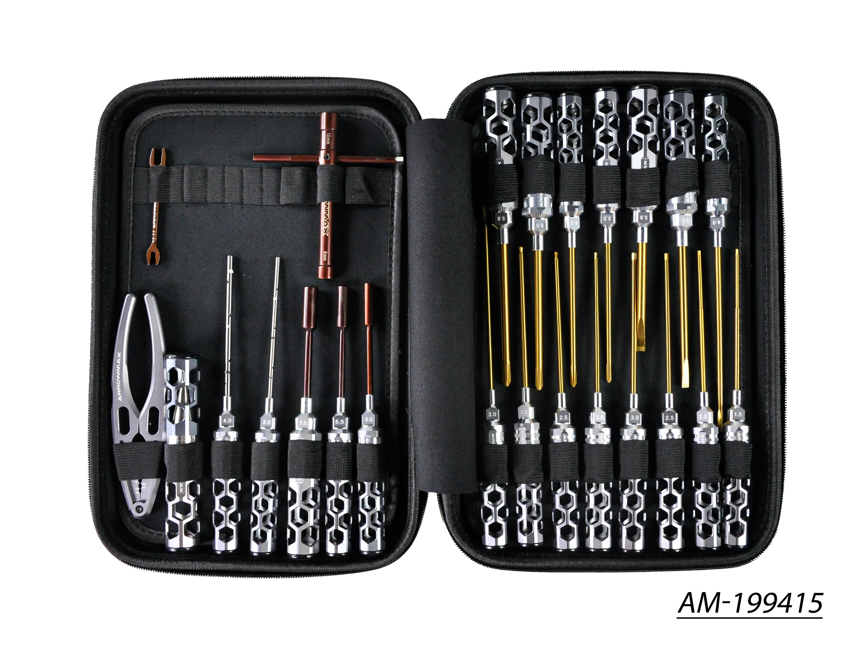 Arrowmax Set Outils Honeycomb AM-199415 24 Pièces + Sac