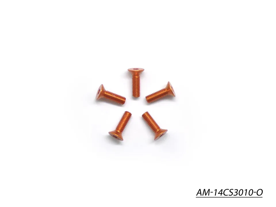 Arrowmax Screws vis alu M3x10 fraisée orange x5
