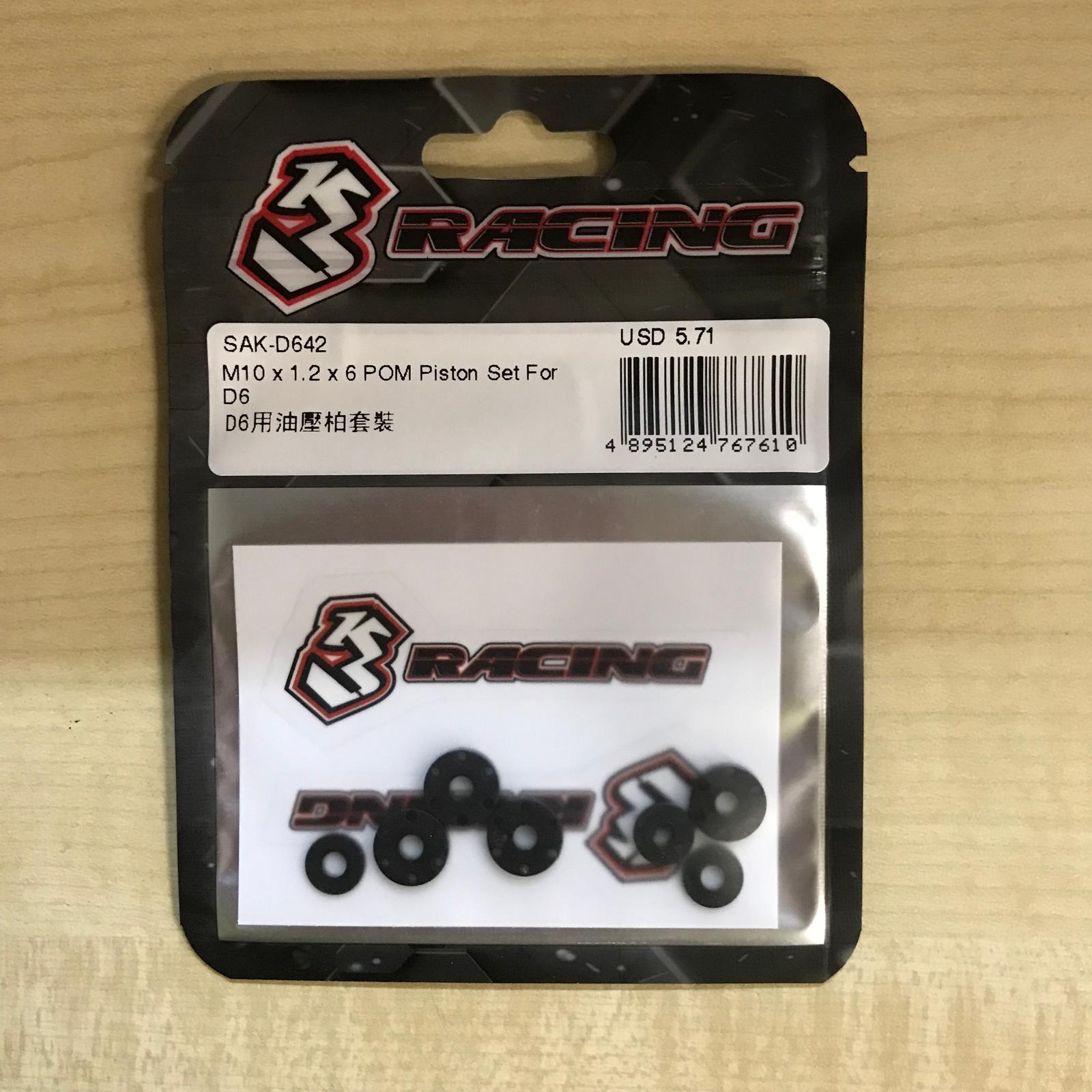 3Racing Sakura SAK-D642 Pistons POM M10x1.2x6 D6