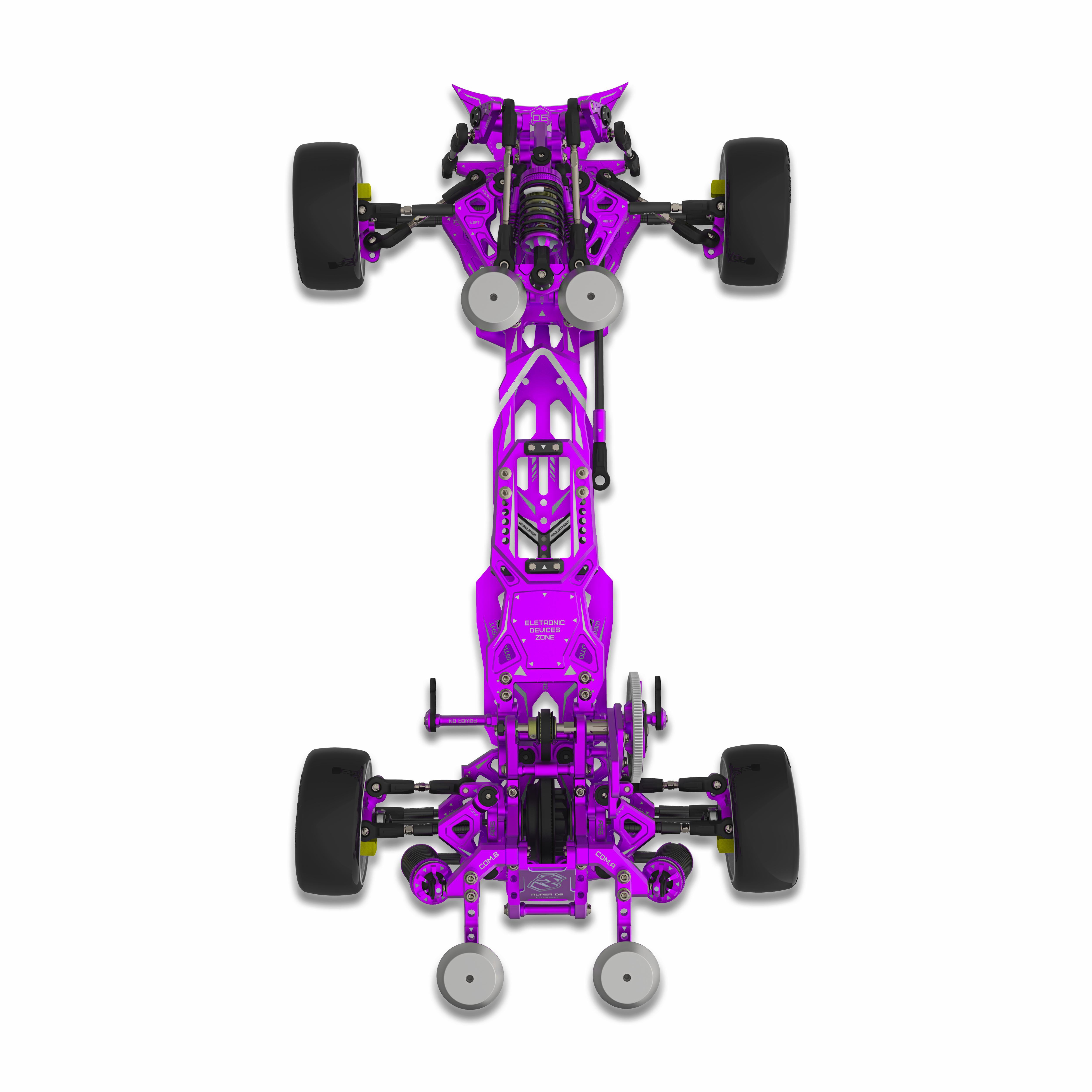 3Racing KIT-AUPERD6 voiture drift 1/10 rouge courroie