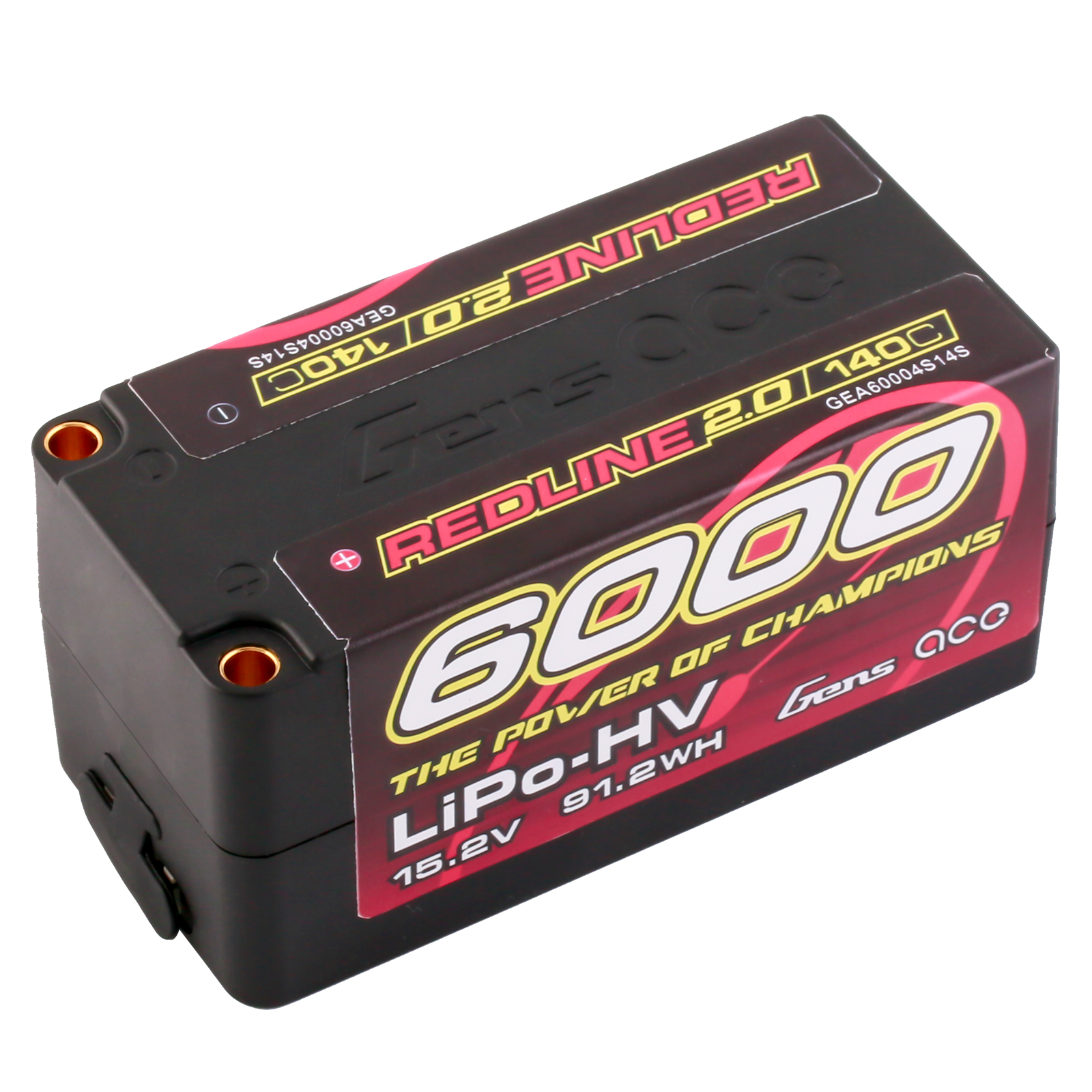 Gens Ace Redline 2.0 Batterie Lipo 6000mAh 4S HV Shorty