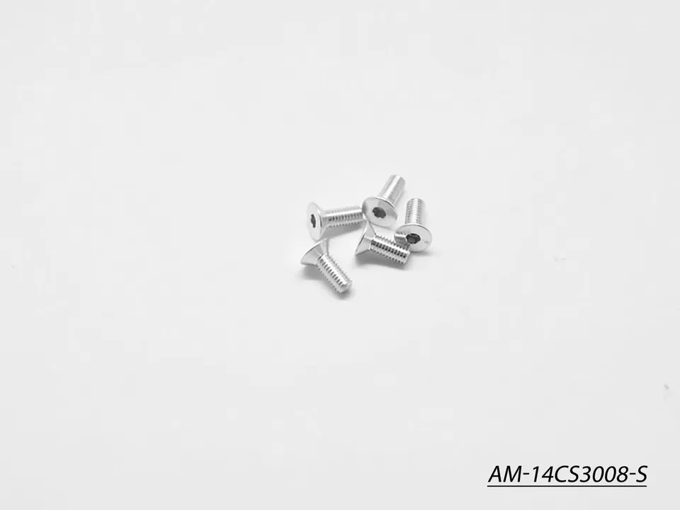 Arrowmax AM-14CS3008-S vis alu fraisée M3x8 argent x5