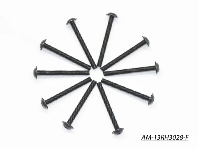 Arrowmax Screws Vis AM-13RH3028-F M3x28 Ronde Lot 10