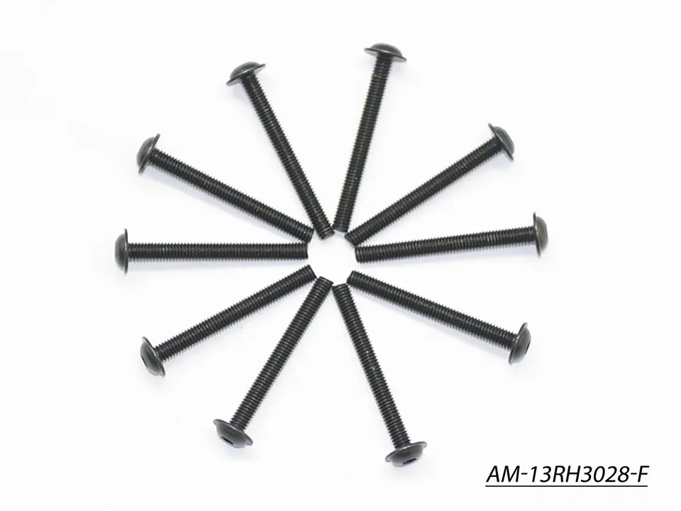 Arrowmax Screws Vis AM-13RH3028-F M3x28 Ronde Lot 10