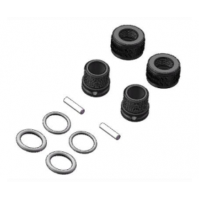 3RACING PARTS 3RAC-BP01 plot carrosserie réglable rouge