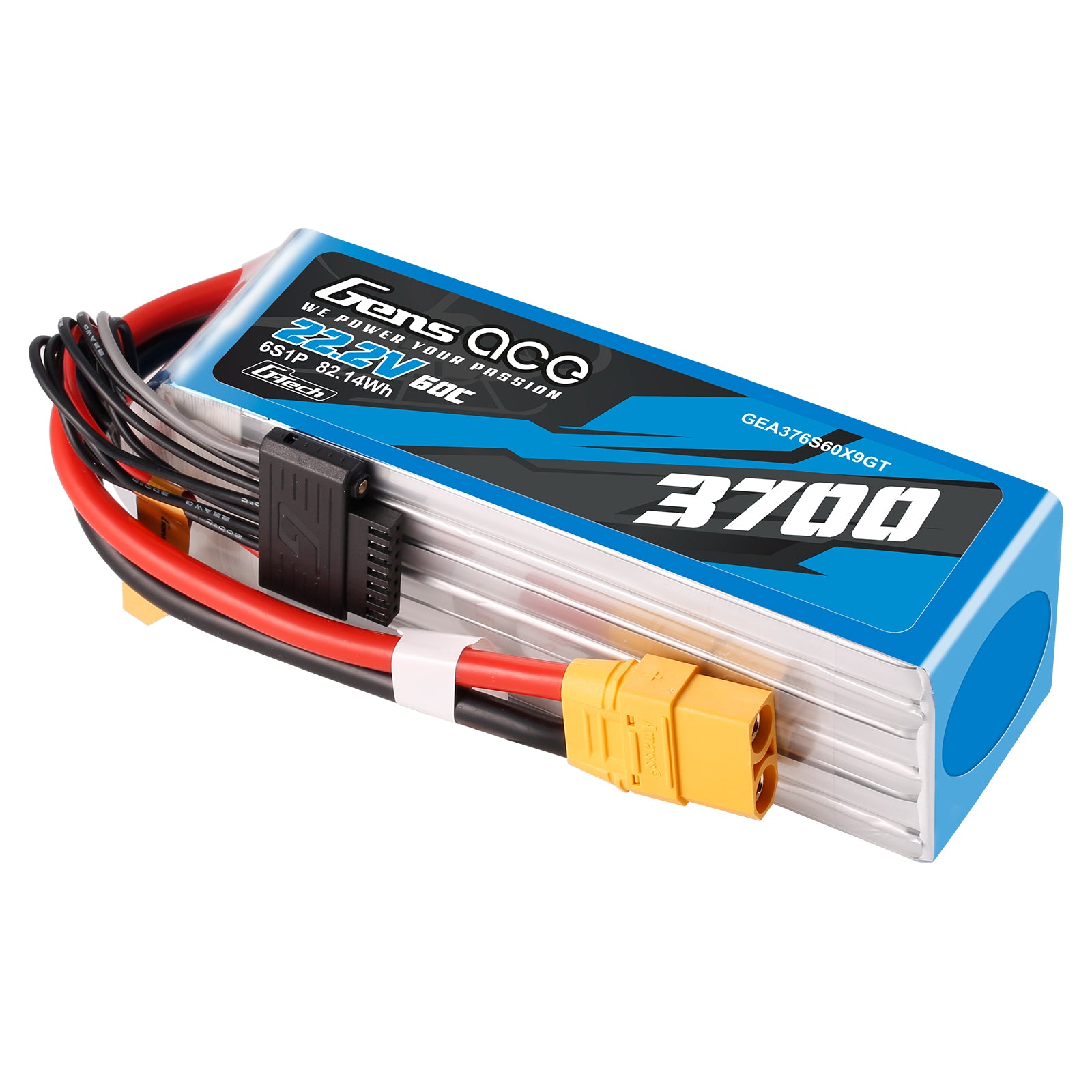 Gens Ace Air Classic 3700mAh 6S batterie lipo 22.2V XT90 hélico