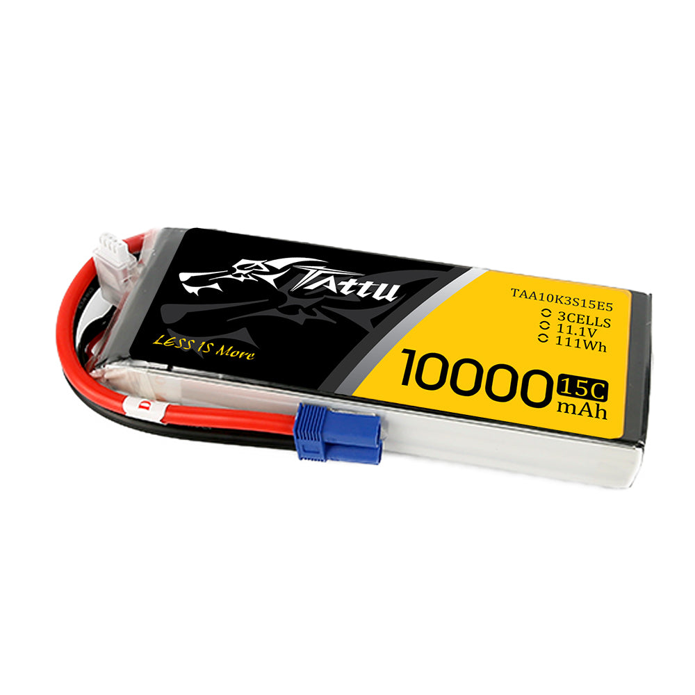 Tattu 10000mAh 3S 11.1V Batterie drone EC5 15C