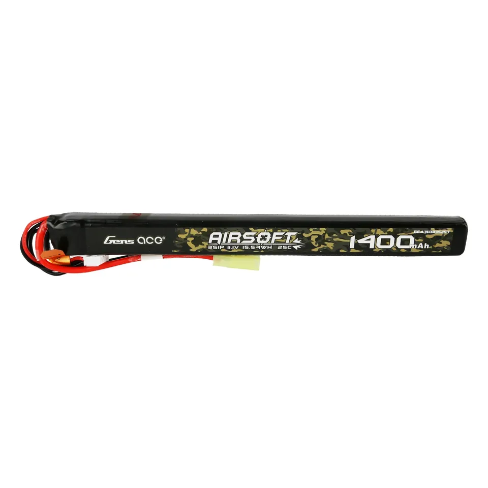 Gens Ace Airsoft 1400mAh 3S 11,1V batterie LiPo mini Tamiya