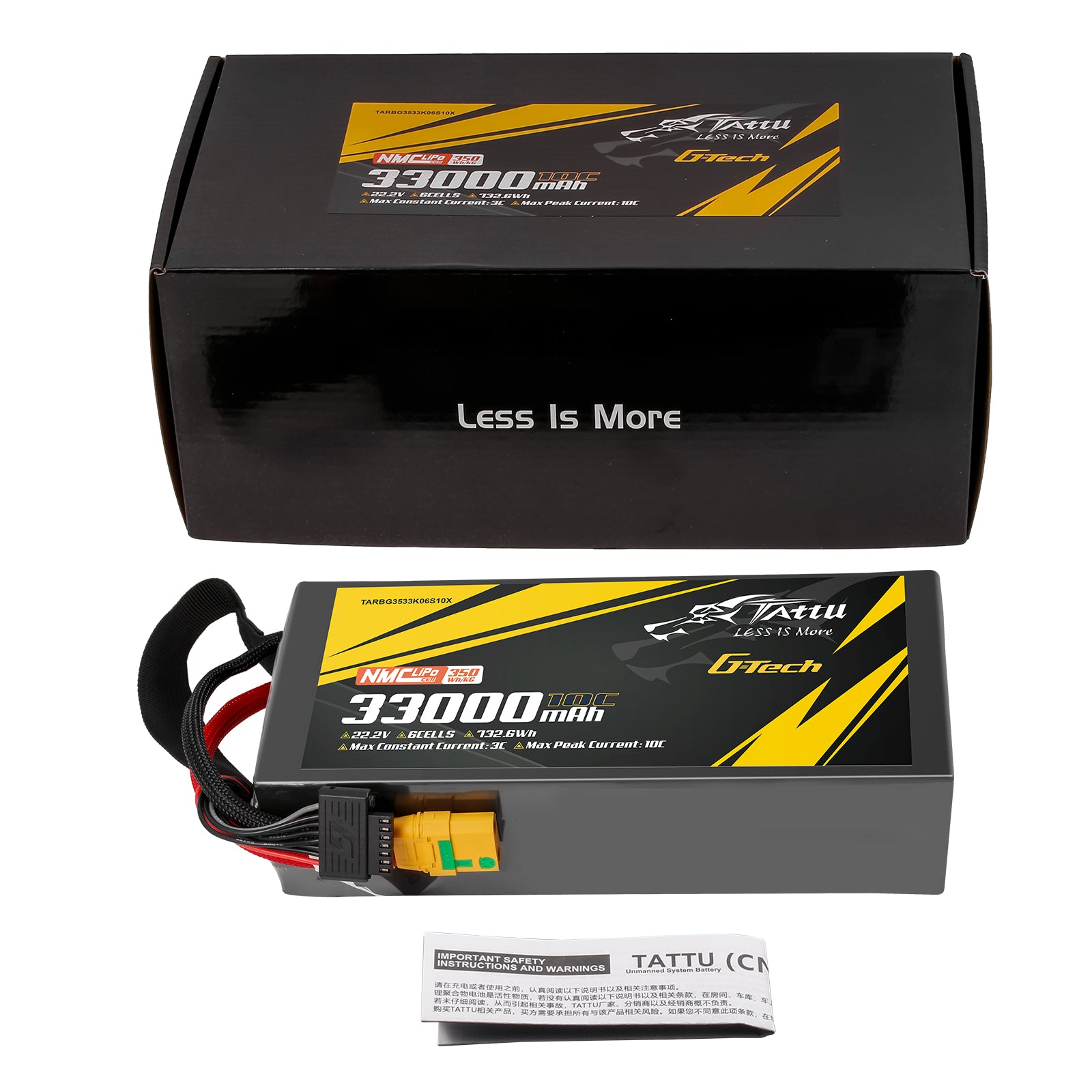 Tattu Semi-Solid 33000mAh 6S batterie drone 22,2V XT90-S
