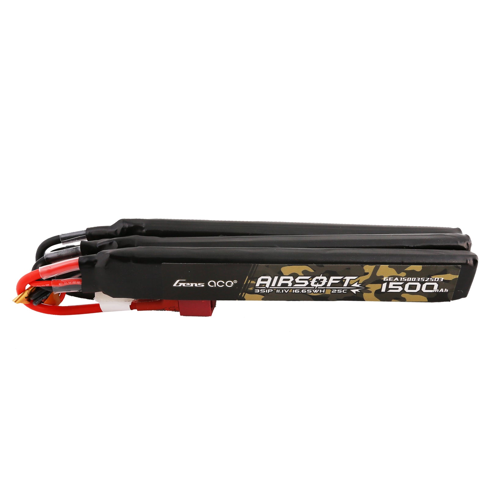 Gens Ace Airsoft 1500mAh 3S 11.1V batterie lipo Nunchuck Deans