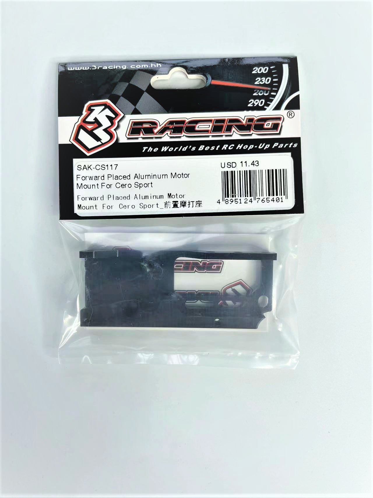 3Racing Cero SAK-CS117 Support Moteur Alu Avant Sport