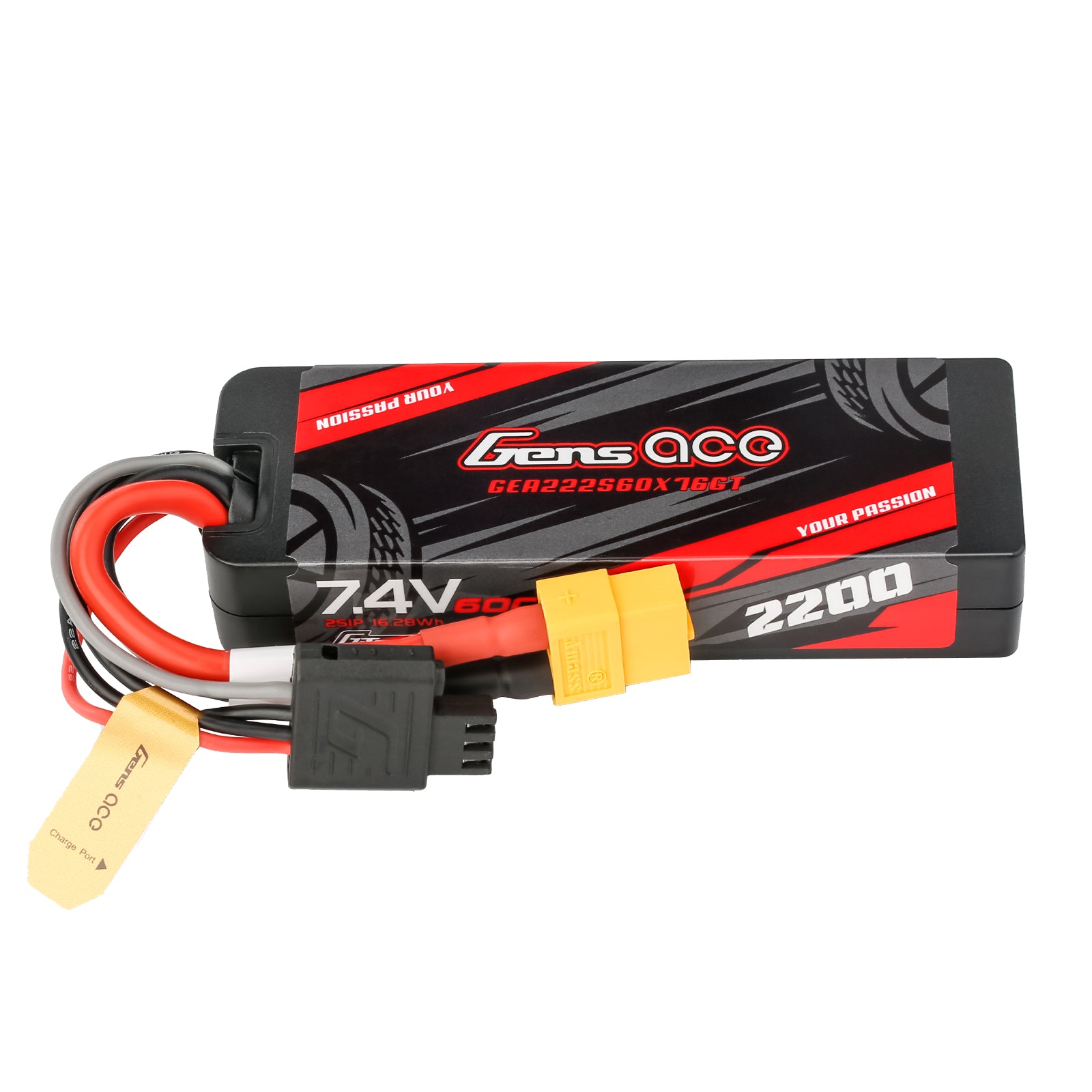 Gens Ace Car Classic 2200mAh 2S 7.4V batterie hardcase XT60