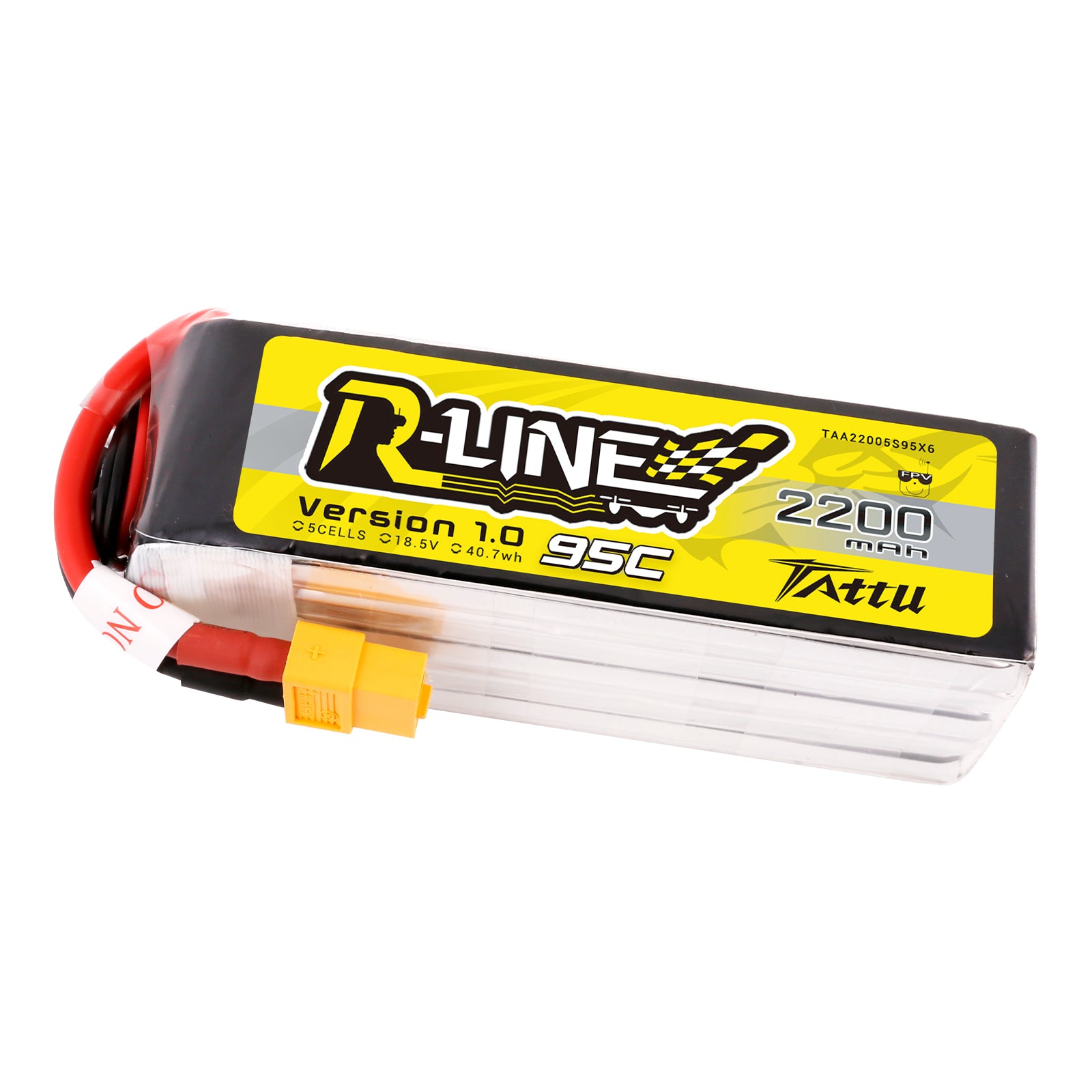Tattu R-Line Batterie Lipo 2200mAh 5S 95C 18,5V XT60