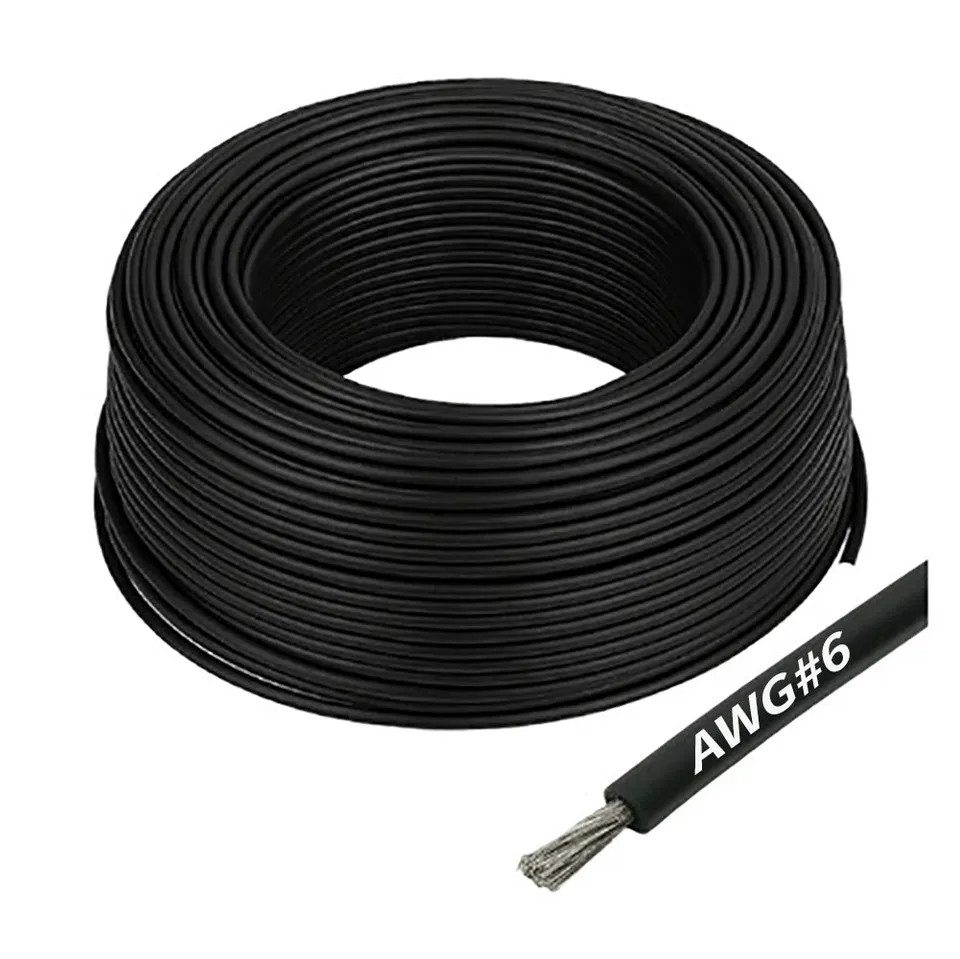Gens Ace GEA-AWG06B câble silicone AWG6 noir 1m