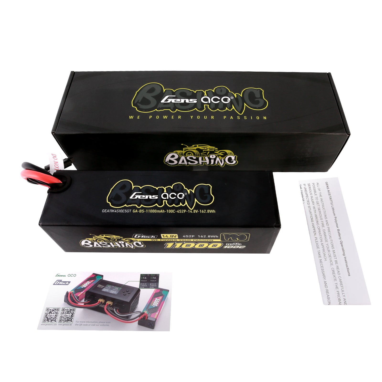 Gens Ace Bashing Pro 11000mAh 4S Batterie LiPo 14,8V EC5