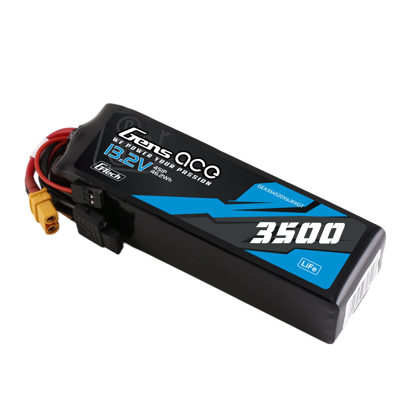 Gens Ace TX/RX 3500mAh 4S 20C batterie LiFe XT60