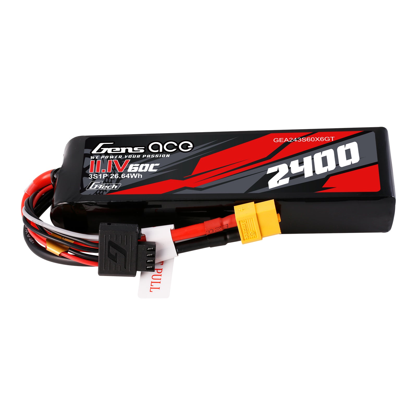 Gens Ace Car Classic 2400mAh 3S 60C 11.1V Batterie XT60