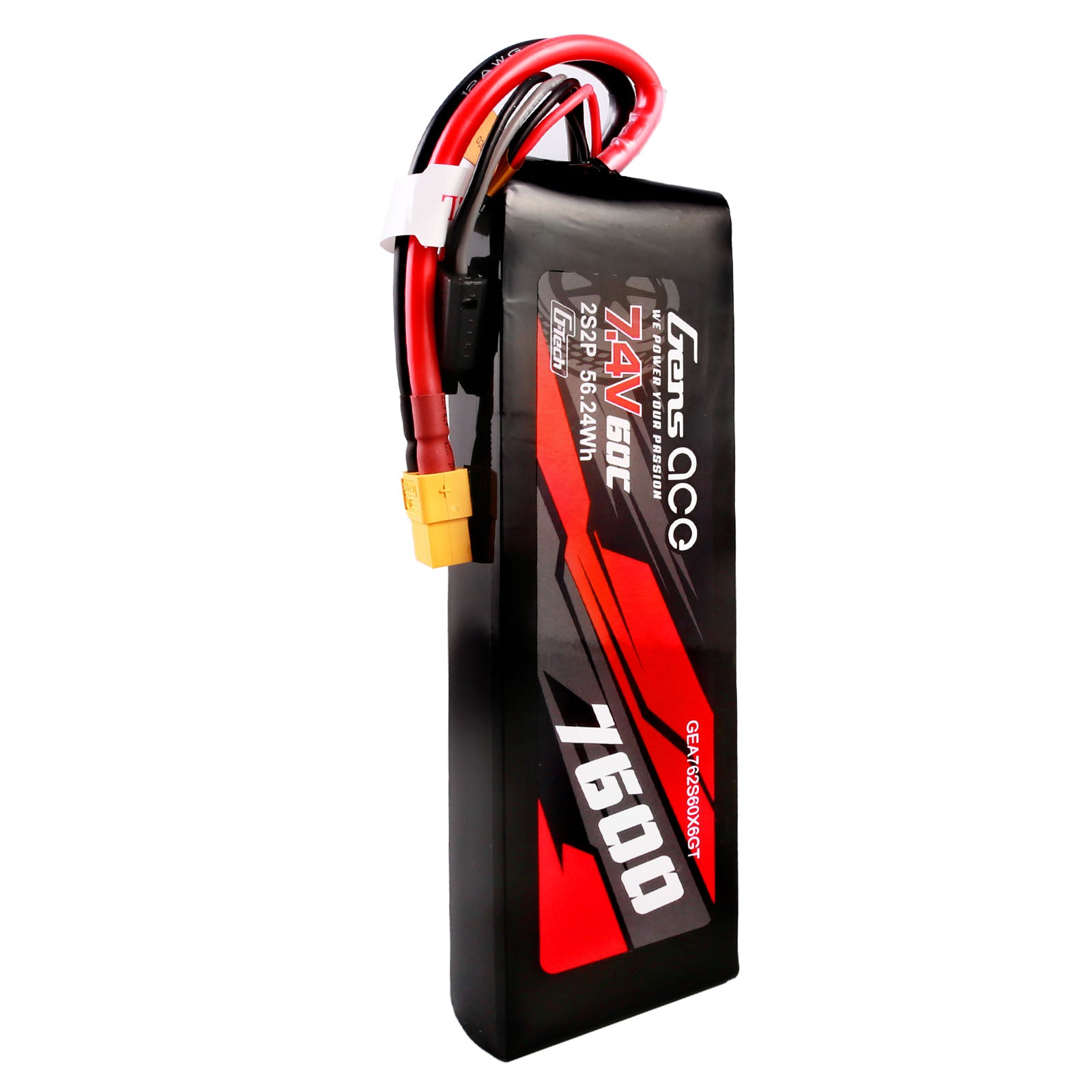 Gens Ace Car Classic 7600mAh 2S 60C batterie Lipo XT60