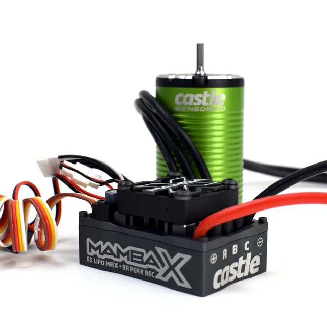 Castle Mamba X SCT 1412-3200KV combo variateur moteur 6S