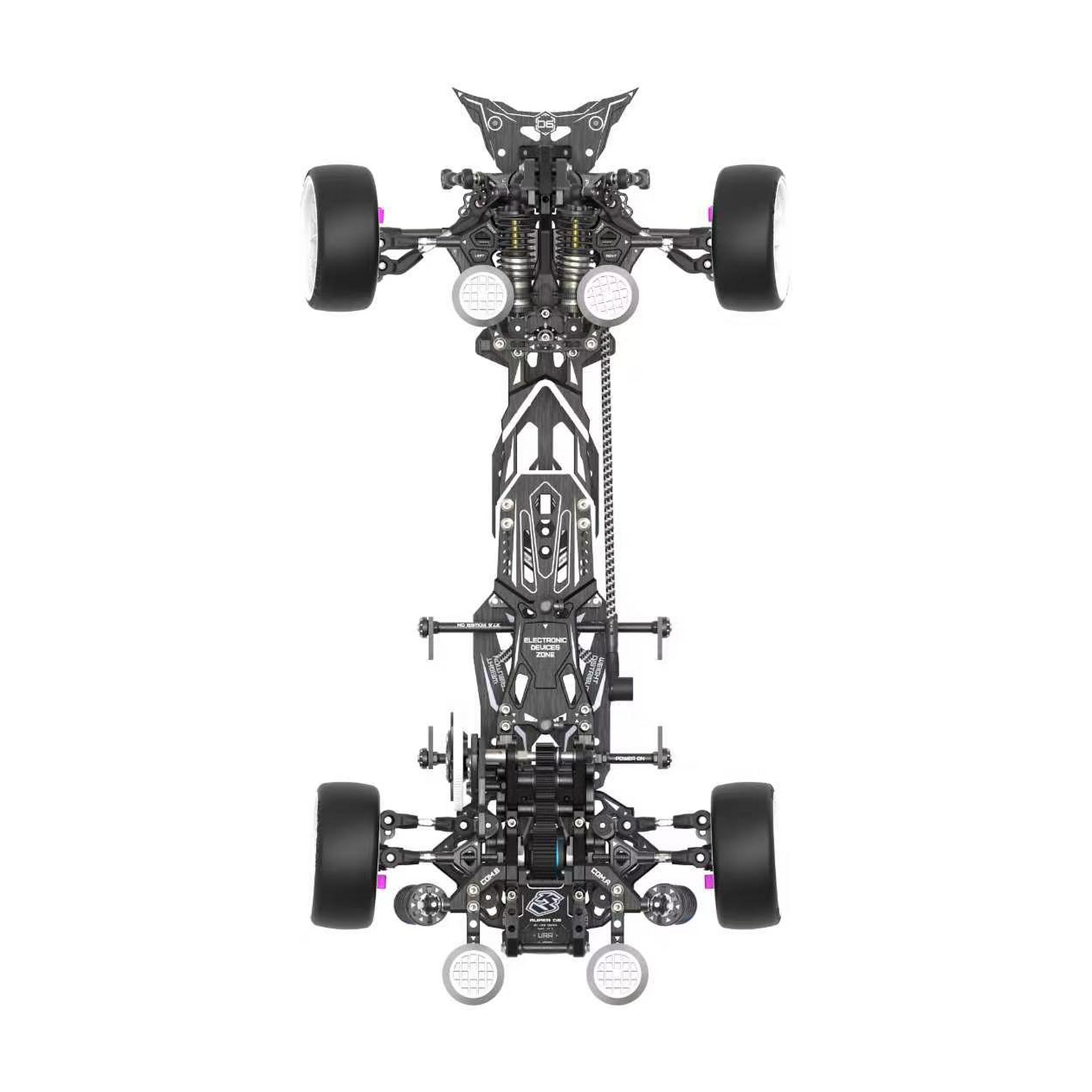 3Racing AuperD6.1 KIT-AUPERD6.1 kit drift 1/10 noir