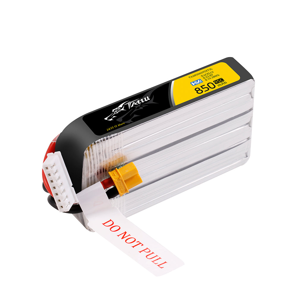 Tattu 850mAh 6S batterie LiPo HV 95C XT30 FPV Classic