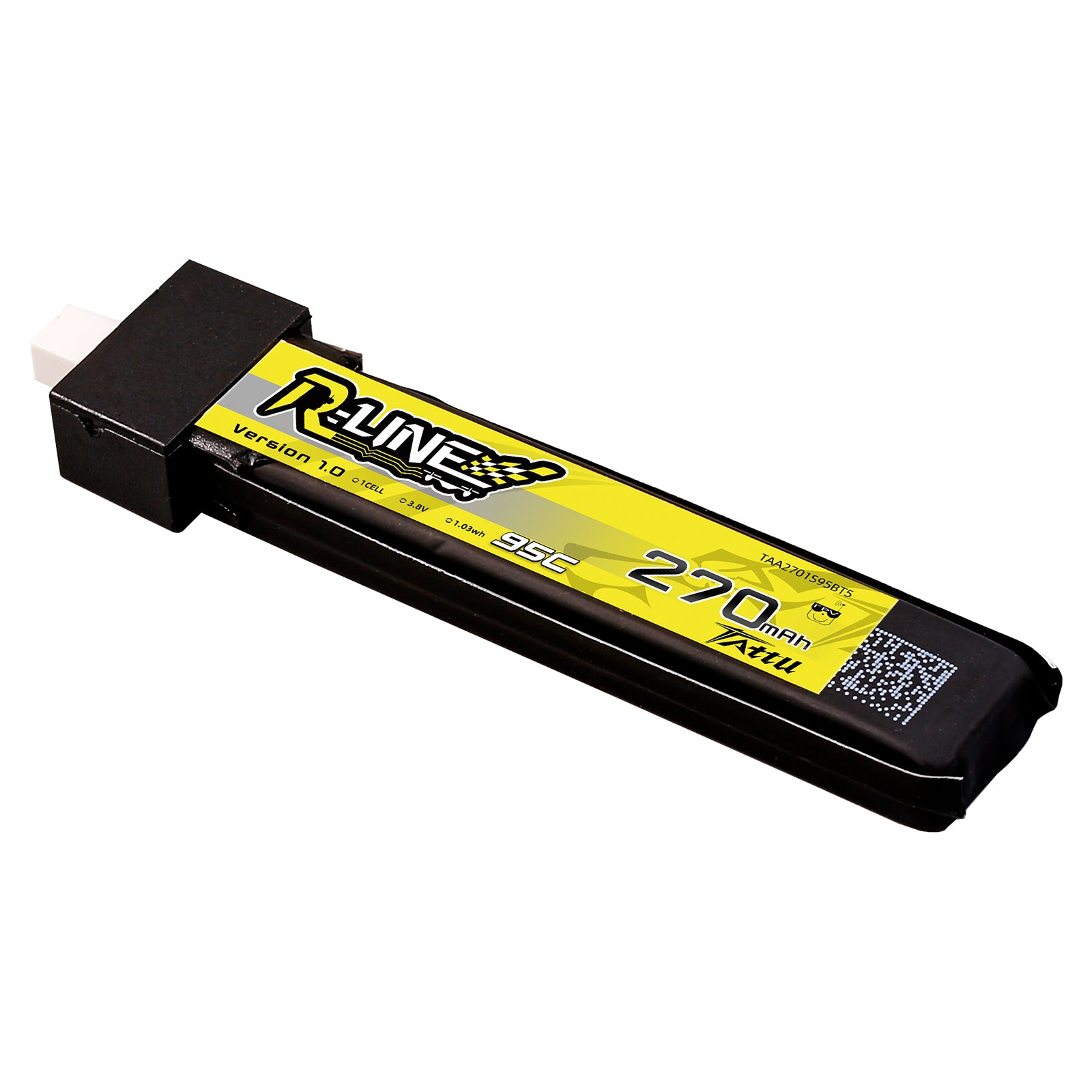 Tattu R-Line 270mAh 1S batterie lipo BT2.0 lot de 5