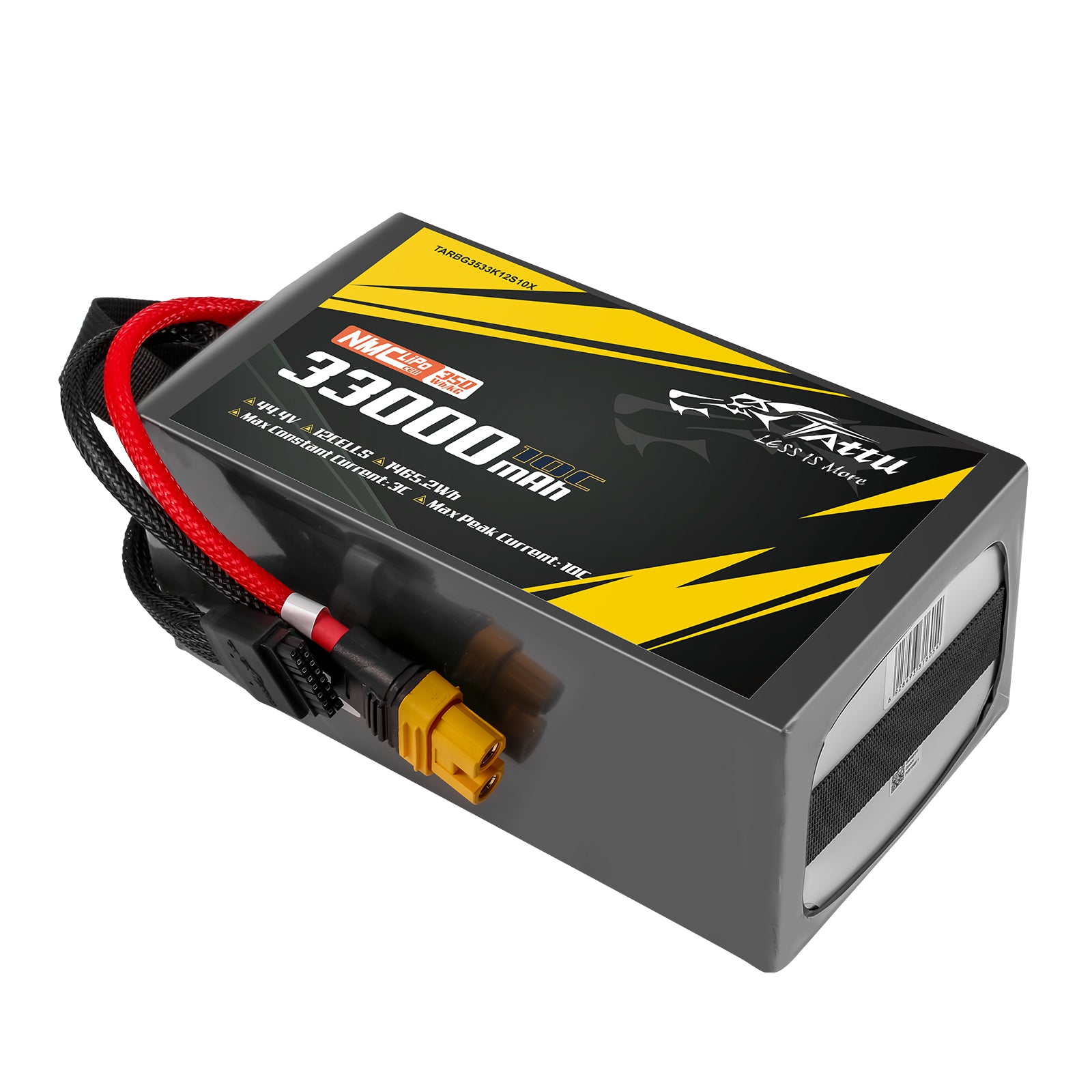 Tattu Semi-Solid 33000mAh 12S 10C batterie LiPo 44.4V AS150U